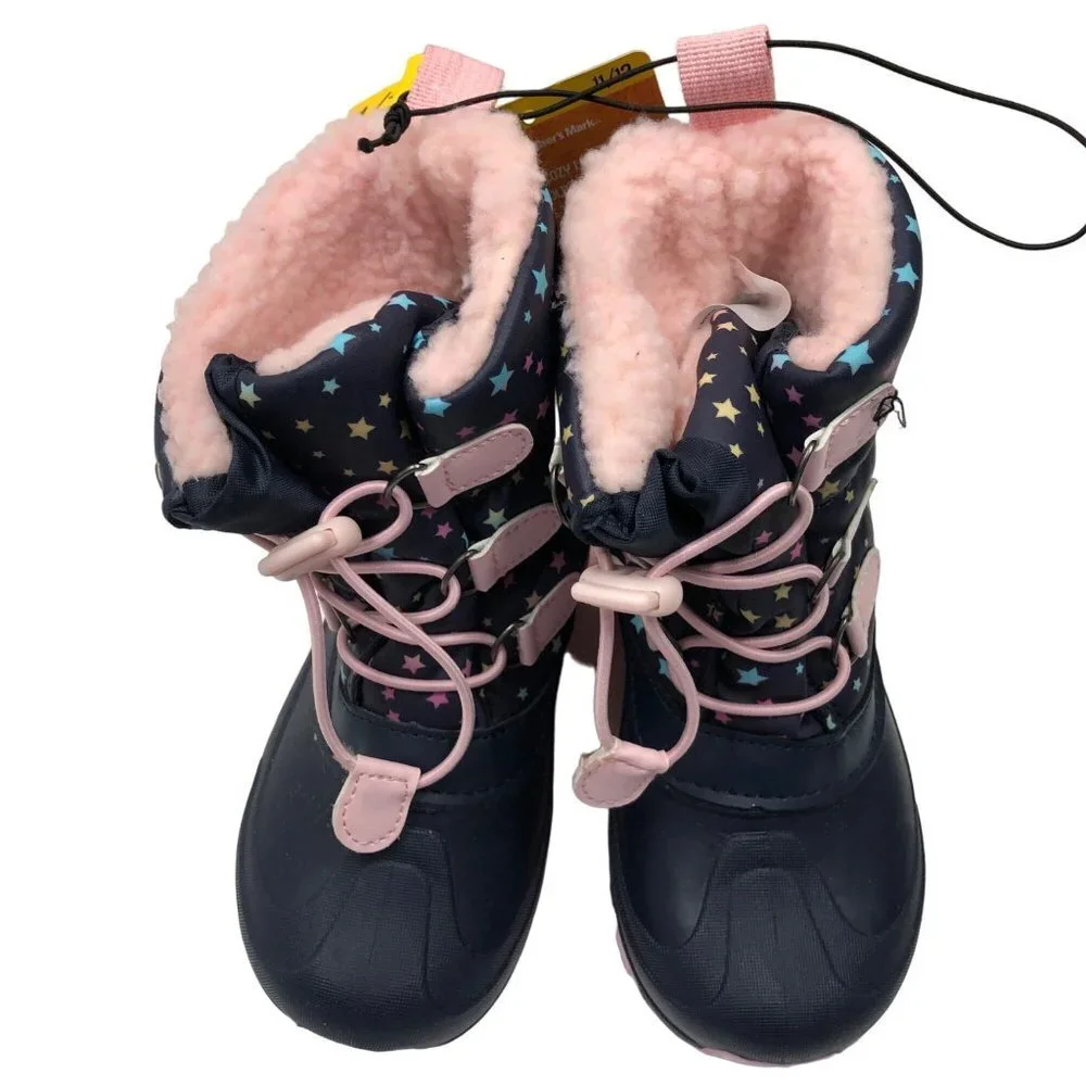 MEMBERS MARK  GIRLS  WINTER FAUX FUR LINED BOOTS 11/12 NEW‎ WITHOUT BOX